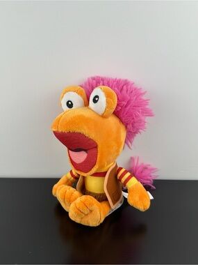 Jim Henson’s Fraggle Rock Gobo Doll 9” Orange Brown Pink Plush Stuffed Animal